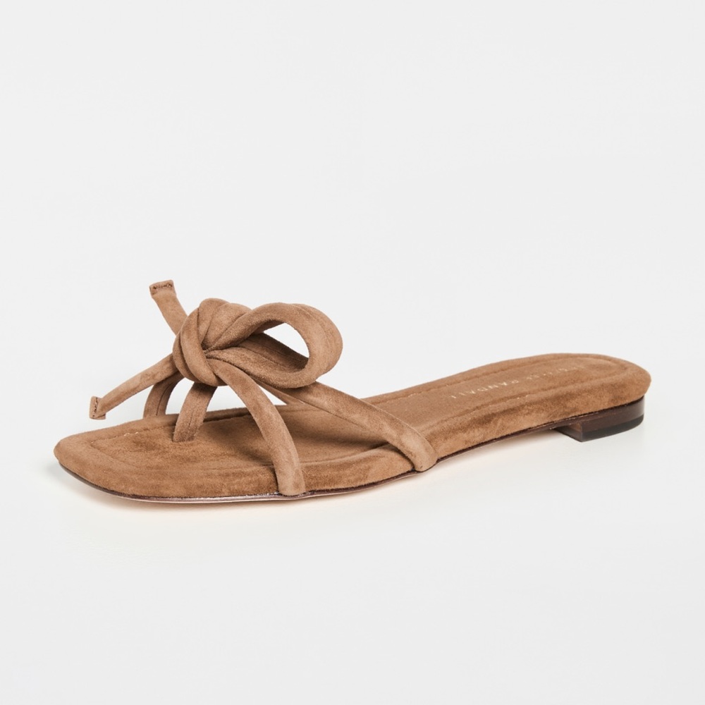 Loeffler Randall suede brown sandals 9.5
